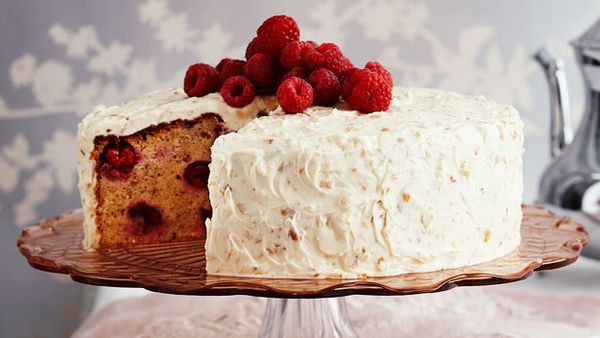 Raspberry Hazelnut Cake